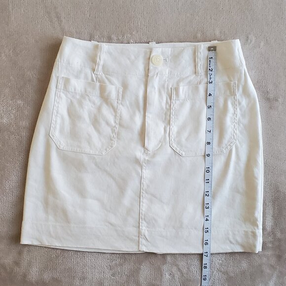 Maeve White Mini Skirt size small - Picture 14 of 15